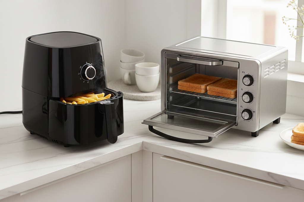 Mini air fryer vs toaster oven comparison for small apartments