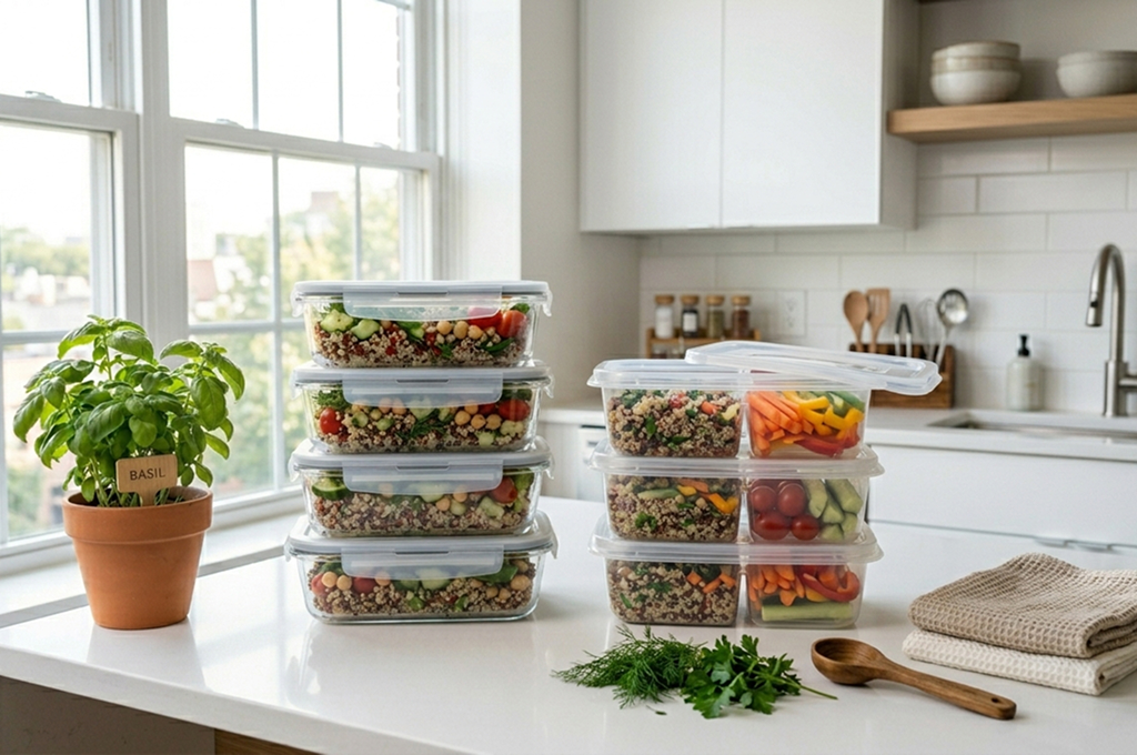 Glass vs plastic containers comparison for small kitchen storage