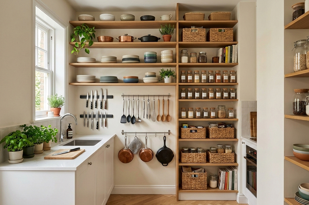 Small kitchen storage ideas 2026 for apartments with no pantry